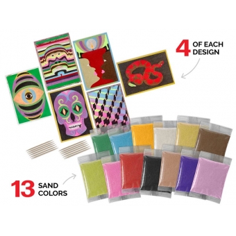 ArtiSands™ Color With Sand - Brain Twisters, Makes 24